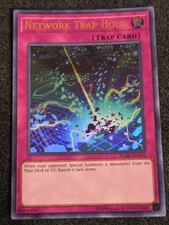 1x NM - Network Trap Hole - FLOD-EN076 - Ultra Rare - YuGiOh
