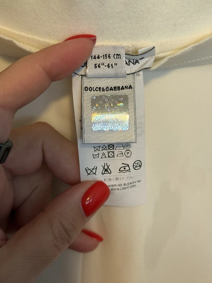 Pantalones Dolce & Gabbana Niñas Crema Mezcla Seda - Talla 11/12 (144-156 cm) Foto 4 de 4