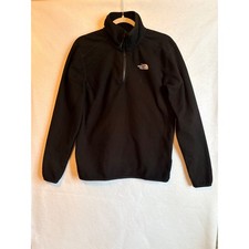 The North Face Mens Fleece 1/4 Zip Pullover Black Size S