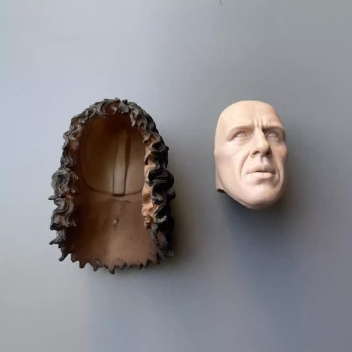 1/6 Scale Unpainted Long Curly Hair Head Sculpture For 12" Action Figure Body - Picture 3 of 8