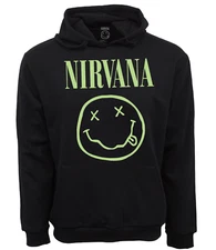 NIRVANA PULLOVER HOODIE BLACK WITH SAGE LOGO