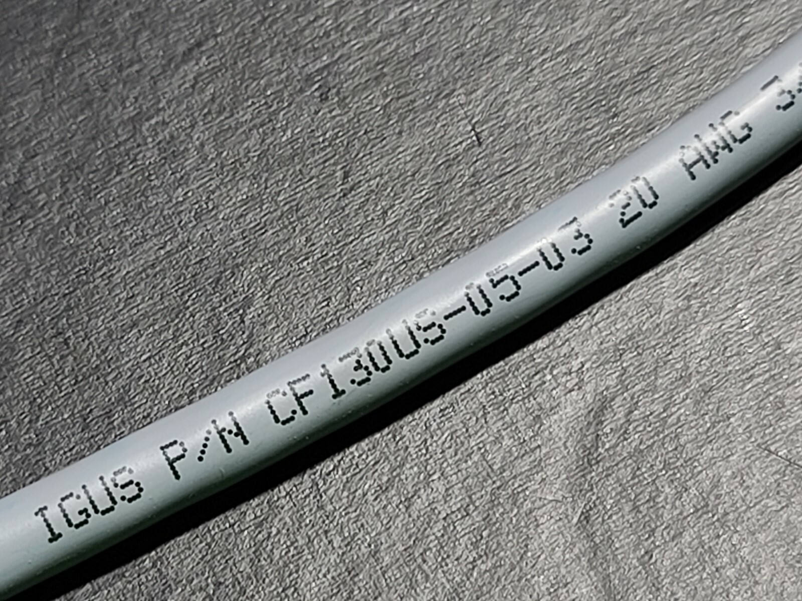 igus CF130US-05-03 20/3C Chainflex Flexible Control Cable 90C 600V Gray /25ft