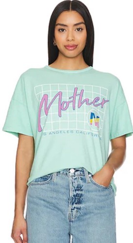 MOTHER The Big Deal Crewneck Graphic Tee XS NWT