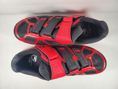 Chaussures Vélo Pearl Izumi Select RD IV – Homme – 39 EU – Noir/rouge – Avec Crampons 3 Trous