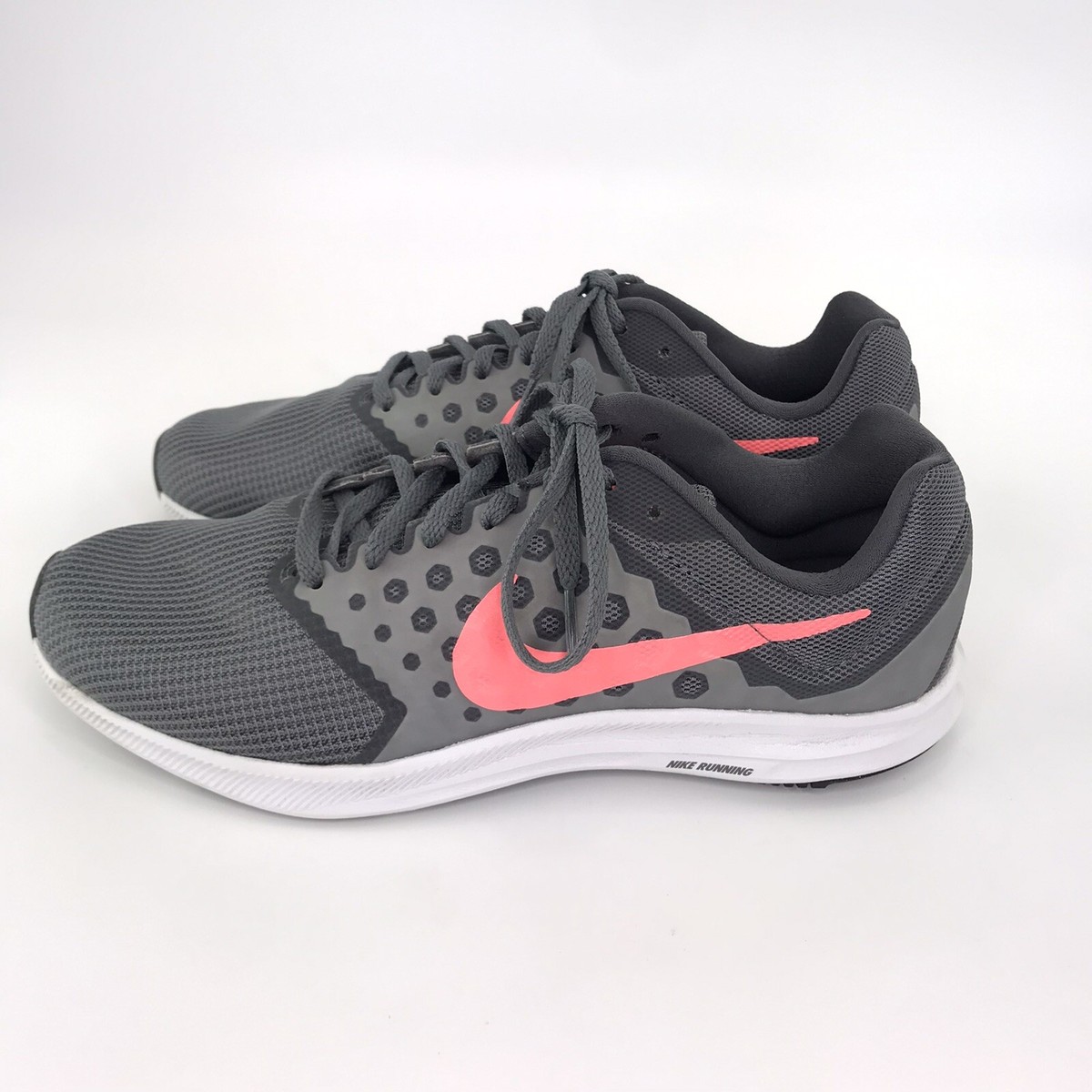 Nike Downshifter Lava Gray Pink Running Shoes 881585-001 Womens Sz 10 - Main Image