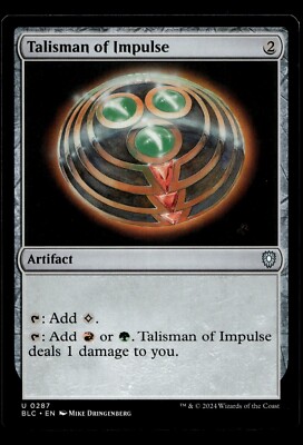 Talisman of Impulse #287 MTG Bloomburrow NM X1
