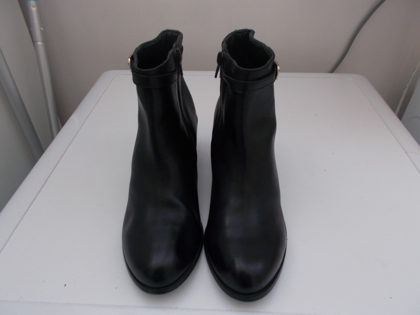 autograph womens black leather ankle boots size 6 eBay