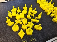 25 Pieces Complete Set of Perfection Board Game Replacement Pieces Parts