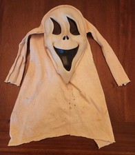 Vintage Gen1 Scream Happy Ghostface Fun World White Shroud Rare Halloween Mask