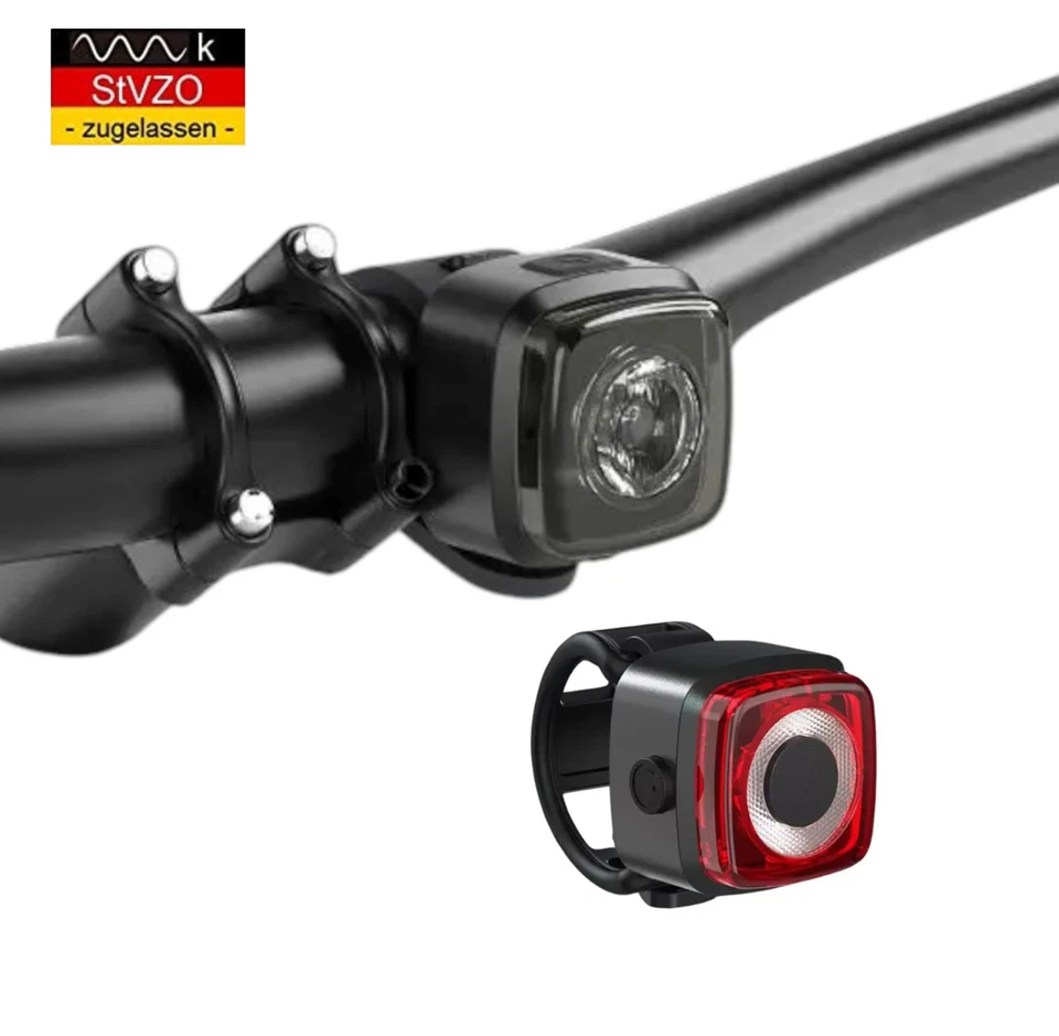 Fahrradlicht Set StVZO-OSRAM-LED Fahrradbeleuchtung/Lampe -USB-C -superhell-IPX5 - Bild 3 von 4