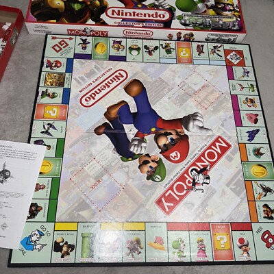 2006 Hasbro Monopoly NINTENDO Collector's Edition Good Condition