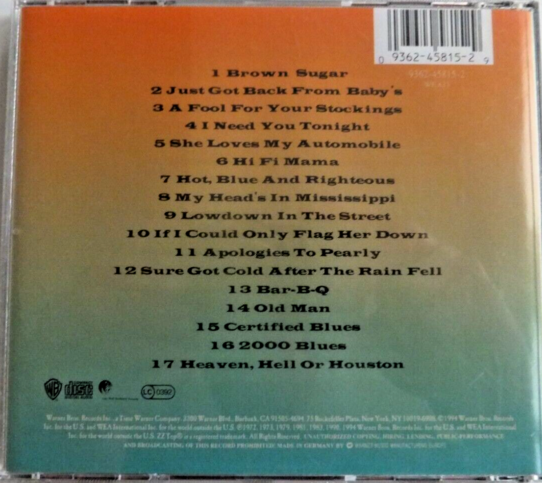 ZZ Top One Foot In The Blues eBay