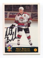 1994 Classic Blue Chip Mike Boback Signed Card Hockey Autograph AUTO #46