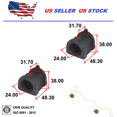 Front Stabilizer Bar Bushing Pair for Subaru TRIBECA 08-14 TRIBECA B9 06-07 D24