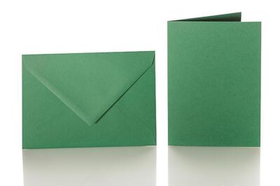 Briefumschläge 10x10 Cm – 25 Stück, Hellgrün, 120 G/m², Feuchtklebend – Made In Germany