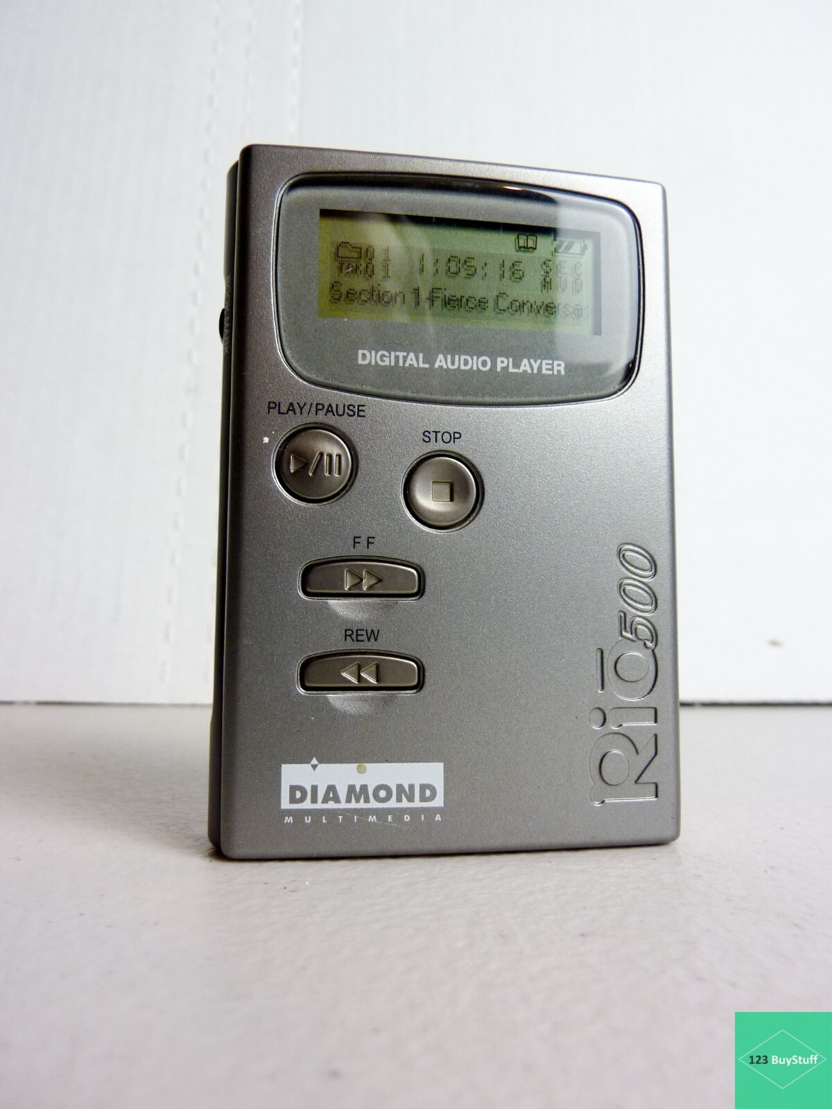 Diamond Rio 500 Vintage Mp3 Player Silver with 64mb SmartMedia Card