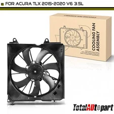 Radiator Cooling Fan Assembly with Shroud for Acura TLX 2015-2020 V6 3.5L Left