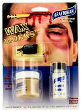 GRAFTOBIAN PROFESSIONAL SPECIAL EFFECTS FX WAX WORKS TRUMA KIT THEATRICAL MAKEUP