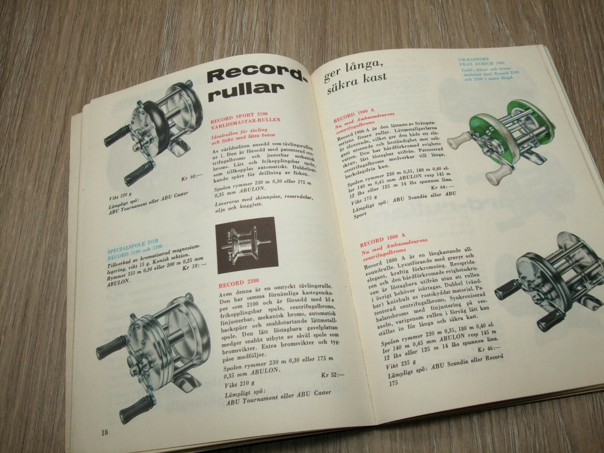 SCARCE ABU NAPP OCH NYTT (SWEDISH VERSION) ADVERTISING FISHING