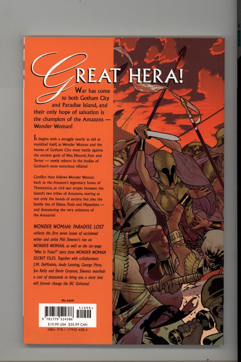 Wonder Woman: Paradise Lost by Jimenez Lanning DeMatteis DC NEW