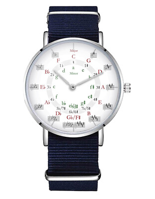 Circle of Fourths Nylon Watch | Major Minor Keys | Circle of Fifths | Musician 