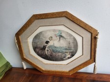 CADRE TABLEAU GRAVURE DE E. NAUDY ART DECO