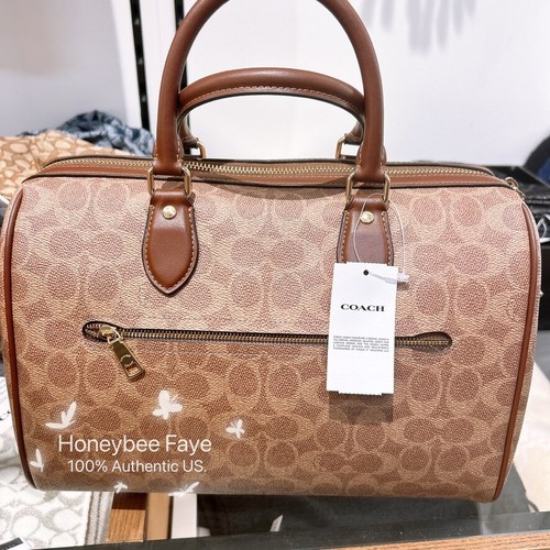 Bolso grande Coach Rowan nuevo con etiquetas en lona exclusiva CV960/CV959 - Imagen 19 de 109