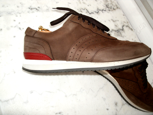 NEUw.- MORESCHI, Herren Schnürschuhe , Sneaker, Nubukleder, braun, Gr. 9 - Bild 3 von 13