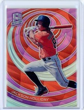 2023 Panini Chronicles Spectra JACKSON HOLLIDAY RC Rookie Pink Prizm 15/17