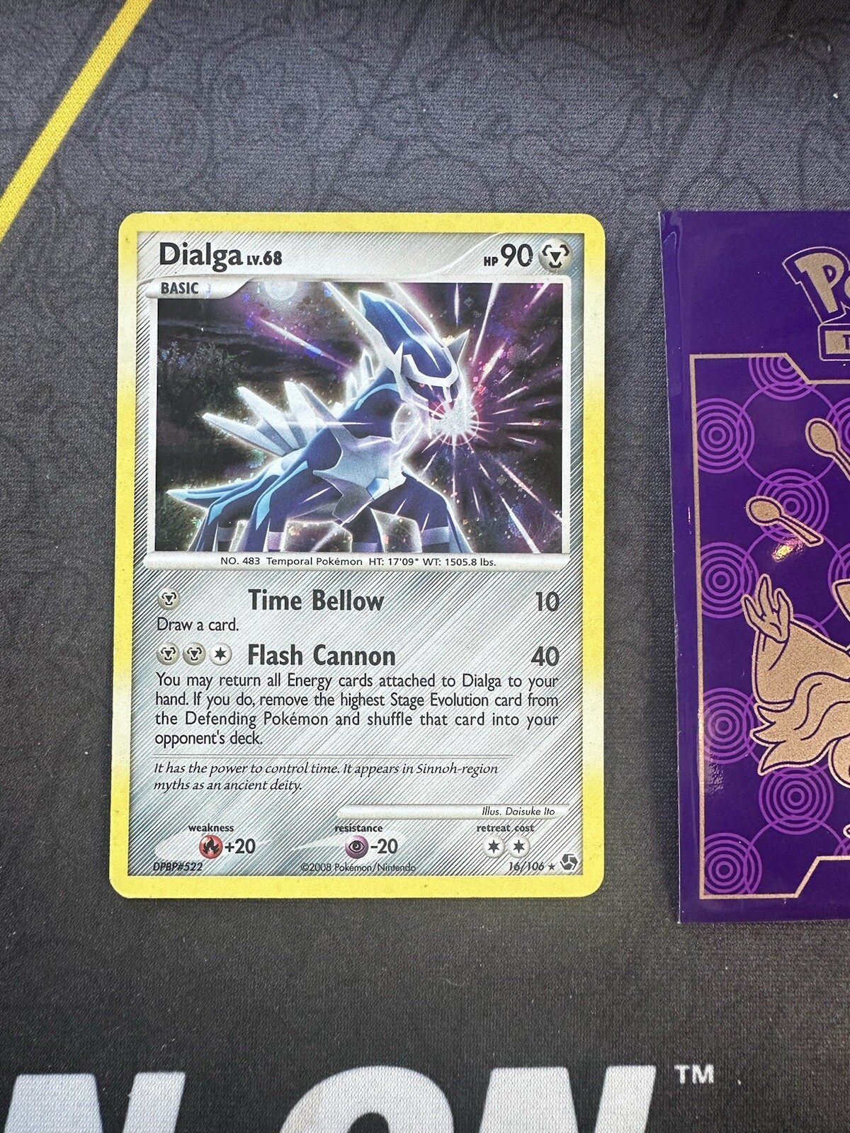 POKÉMON CARD DIALGA 16/106 COSMO HOLO RARE Great Encounters 170💎LP💎