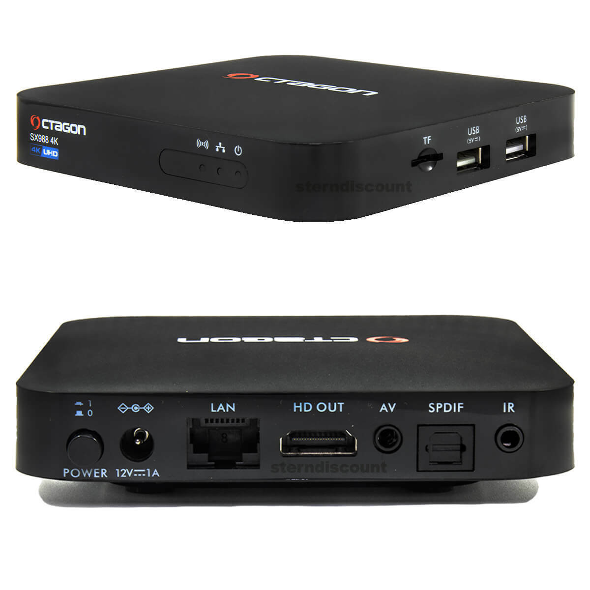 Thumbnail - Octagon Sx988 4k Uhd H.265 Multiboot- Linux E2+os Define Ip-box Lan