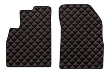 AUTO Vordere Fußmatten für NISSAN MICRA IV K13 10-16 Limousine Kombi SCHWARZ/ROT