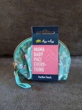 Itzy Ritzy Mama Baby Paci Everything Pacifier Pouches Holder Teal Pouch