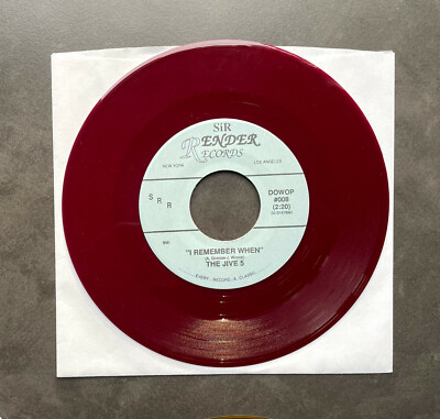 7'' The Jive 5 - Falling Tears/ I Remember When - US Doo Wop