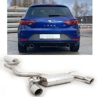 FOX Anlage ab Kat Duplex je 1x100mm für Seat Leon 5F 2.0l Facelift Mehrlenker