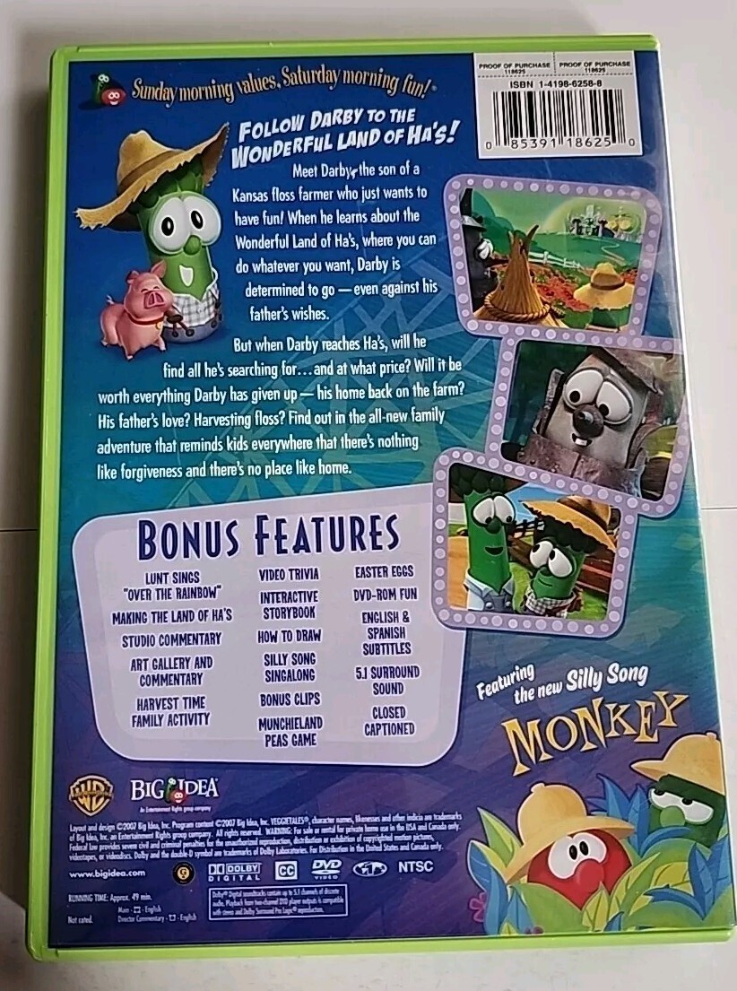 VeggieTales: The Wonderful Wizard of Ha's (DVD) - DVD - Very Good