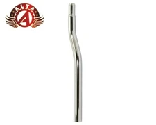 ALTALINE Bicycle Steel Snake Seat Post 25.4mm (1") Chrome Cruiser Drain Pipe
