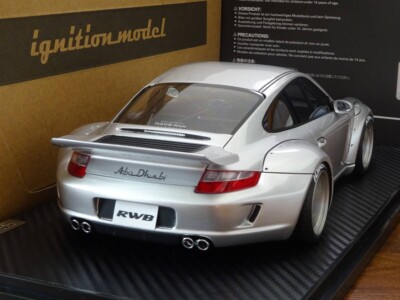 1/18 Ignition model Porsche RWB 997 Silver 18inch WORK L1 type