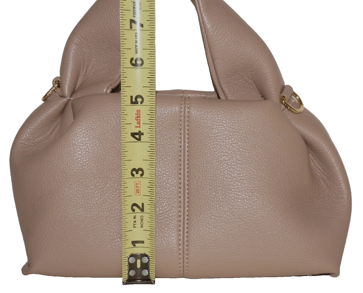 POLENE Edition Taupe (Beige) Leather NUMERO NEUF MINI Handbag 5.5