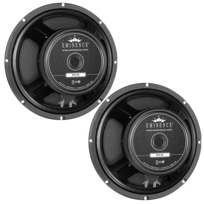 2 x Eminence Beta-10A 10 inch Midbass Guitar PA Woofer 8 ohm 250 W RMS Speaker