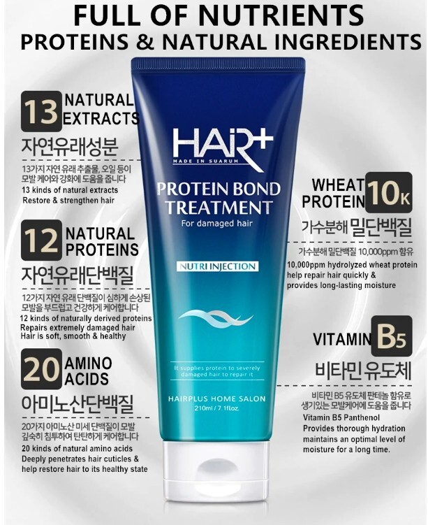 HAIR+ Protein Bond Treatment 700ml Professional Damaged Hair Care