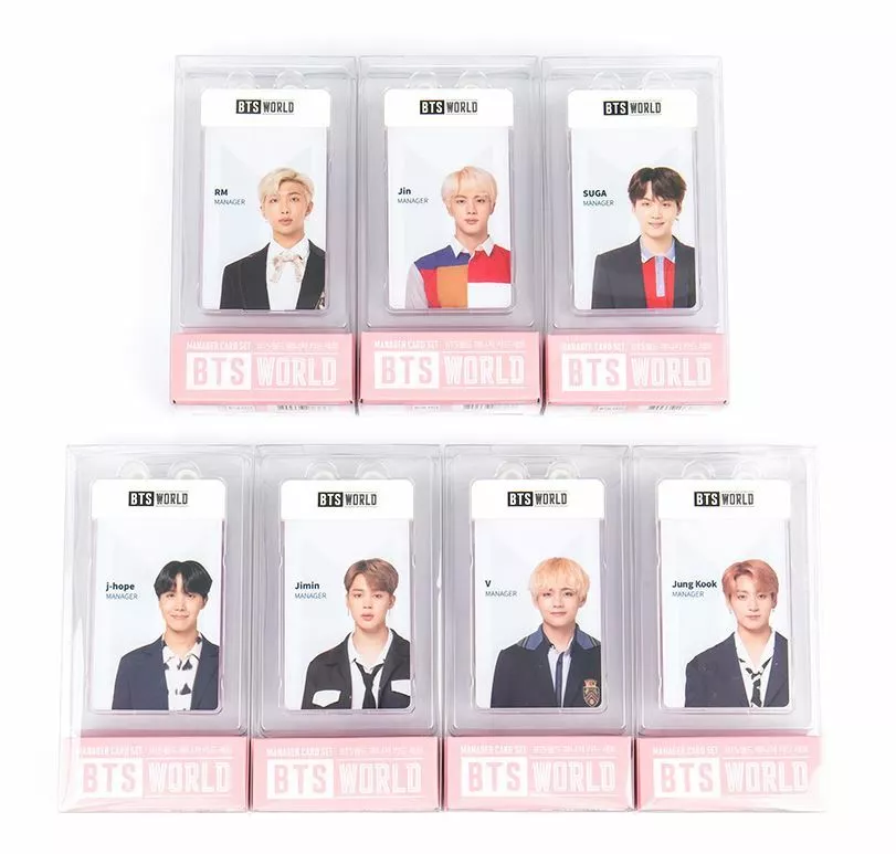 BTS WORLD OFFICIAL GOODS PHOTOCARD MANAGER CARD SET NEW