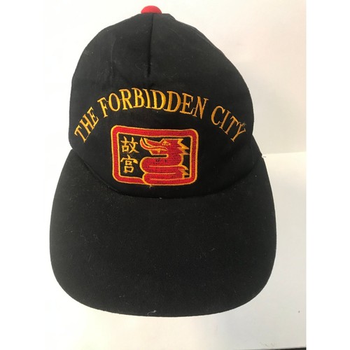 Vintage 1993 The Forbidden City Beijing The Palace Museum Baseball Cap Black Red