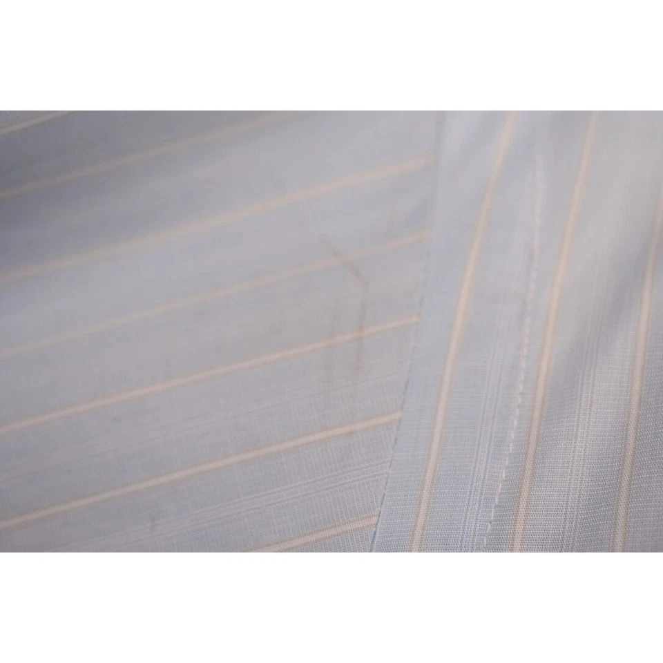 Axxess Light Blue Pinstripe French Cuff Dress Shirt M - Image 4 of 4