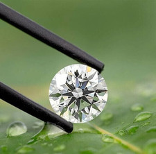 6.00 Ct Lab Grown CVD Diamond 12 mm Round D C...