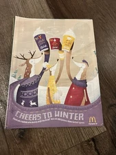 MCDONALDS LATTE CHOCOLATE Ad 8" X 11" COFFEE Holiday Sweater Winter