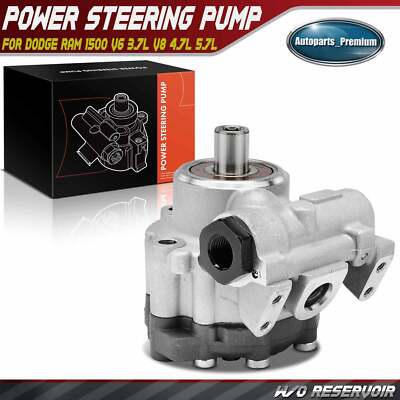 Power Steering Pump w/o Pulley for Dodge Ram 1500 V6 3.7L V8 4.7L 5.7L 20-1013