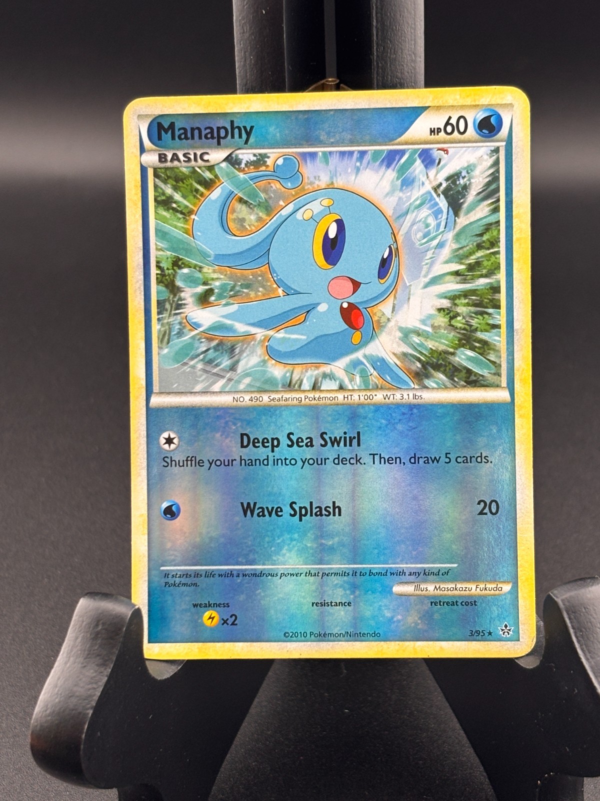 Manaphy - Reverse Holo - HGSS Unleashed 3/95 - Pokemon TCG Card