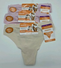 Warners Thong Womens 2XL Cloud 9 Smooth Invisible No Show 3-Pair