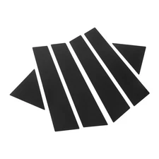 6PCS Gloss Black Car Window Pillar Post Trim Replacement Made From Superior CFUR